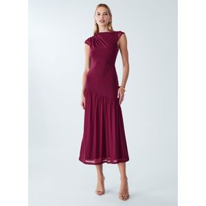 BWLDR Jurk 'Chelle'  wijnrood
