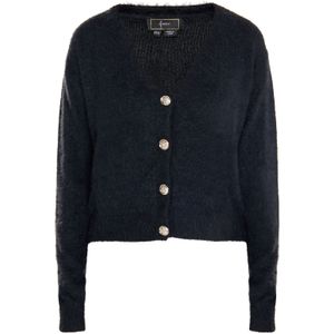 faina Gebreid vest 'Dedica'  zwart