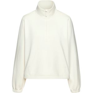 Copenhagen Studios - Shirt - Wolwit - Lange Mouwen - Hoogwaardig Materiaal - Staande Kraag - Rits