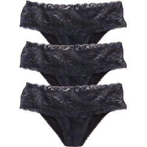 Vivance - String - Zwart - Katoen - 3 Stuks