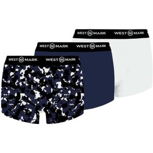 WESTMARK LONDON Boxershorts 'Oscar'  navy / zwart / wit