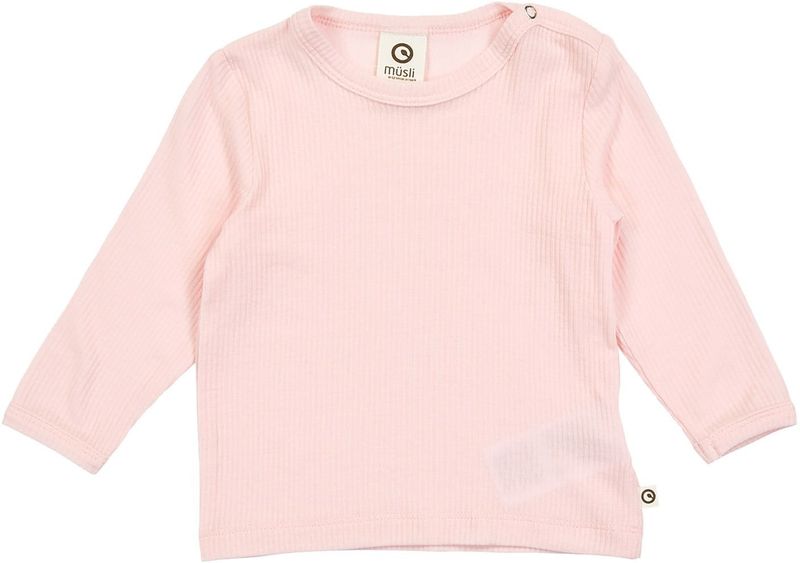 Müsli by GREEN COTTON - Shirt - Rosa - Lange Mouw - Ronde Hals