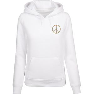 Merchcode Sweatshirt 'Peace'  geel / lila / pink / wit