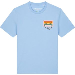 Watapparel Shirt 'Rainbow Cassette'  lichtblauw / gemengde kleuren