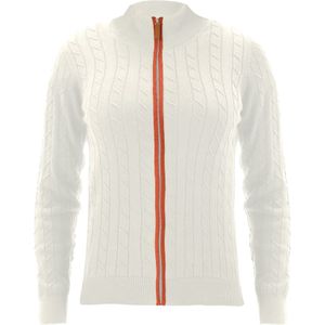 Giorgio di Mare Gebreid vest  ecru / oranje