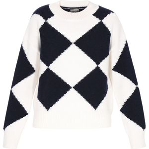 DreiMaster Maritim Trui  marine / offwhite