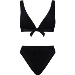 Shiwi - Teddy Bikini Set Malta Structure - Zwart - Halterbikini
