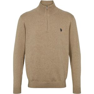 U.S. POLO ASSN. Trui ' Brison '  beige gemêleerd