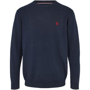 U.S. POLO ASSN. Trui 'Adair'  donkerblauw / kersrood