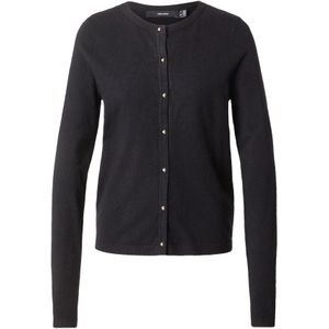 VERO MODA Gebreid vest 'VMHAPPY'  zwart