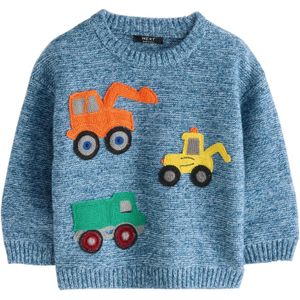 Next Trui  blauw gemêleerd / geel / groen / oranje