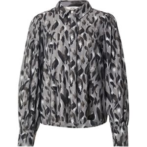 JDY Blouse  grijs / antraciet / wit