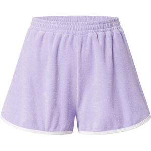 EDITED Broek 'Eike'  lichtlila / wit