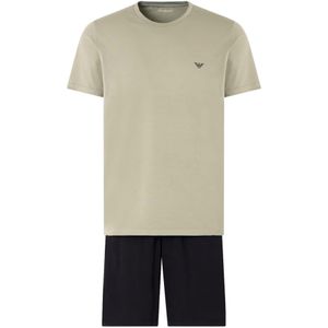 Emporio Armani Pyjama kort  grijs / zwart