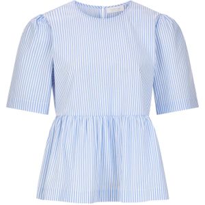 Rich & Royal Blouse  blauw / wit