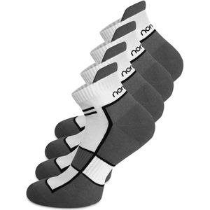 normani Sportsokken  grijs / zwart / wit