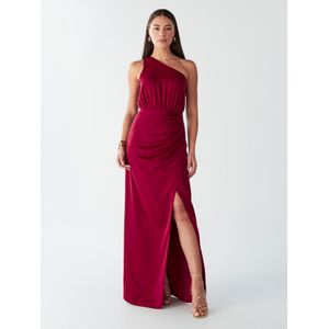 BWLDR Jurk 'DUSTY MAXI DRESS'  rood