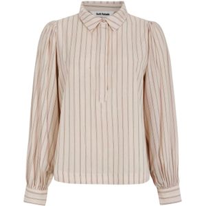 Soft Rebels Blouse 'Margot'  nude / zwart