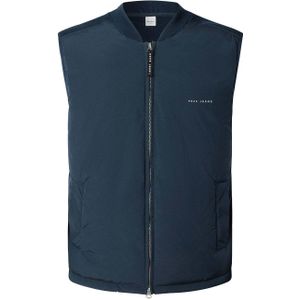 Pepe Jeans - PM7000002 - Vest - Marineblauw - Casual - Polyester