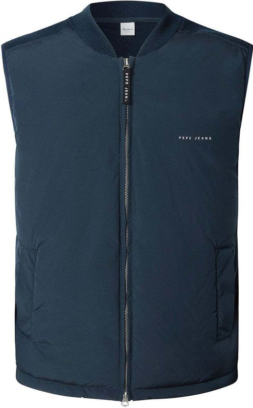 Pepe Jeans - PM7000002 - Vest - Marineblauw - Casual - Polyester