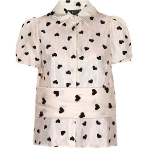 faina Blouse 'Fashion Look'  crème / zwart