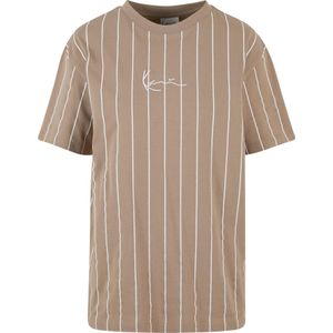 Karl Kani Shirt  lichtbruin / wit