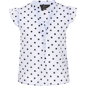 faina Blouse 'Fashion Look'  duifblauw / zwart