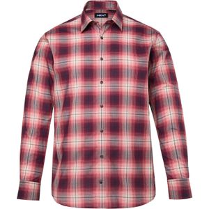 Men Plus Overhemd  rood / zwart / wit