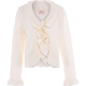 aleva Gebreid vest  wolwit