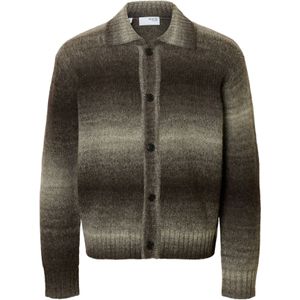 SELECTED Gebreid vest 'SLHGAARD'  ecru / chocoladebruin
