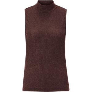 Rich & Royal Gebreide top  chocoladebruin