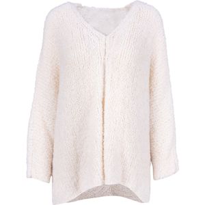 Seasons of April Gebreid vest  crème