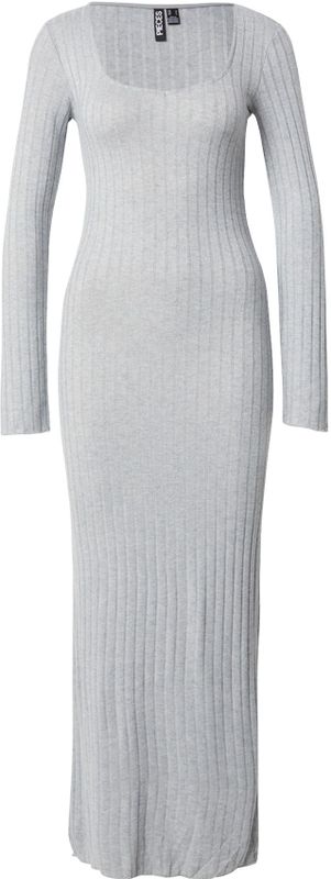 Pieces - Iris - Lange Jurk - Met Lange Mouwen - Enkellengte - Diepe V-hals