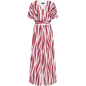 HotSquash Jurk  pink / rood / wit