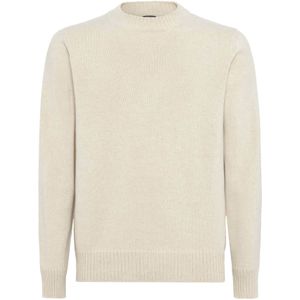 Boggi Milano - Crew Neck Jumper - Beige - Kasjmier - Heren