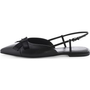 Kennel & Schmenger Ballerina met riempjes 'Greta'  zwart