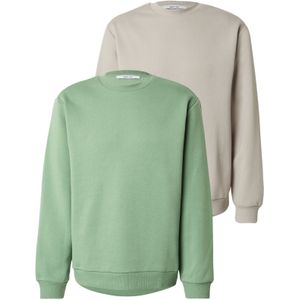 ABOUT YOU Sweatshirt 'Davin'  beige / grasgroen