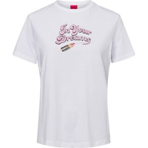 HUGO - Regular-Fit T-shirt - Wit - Katoen