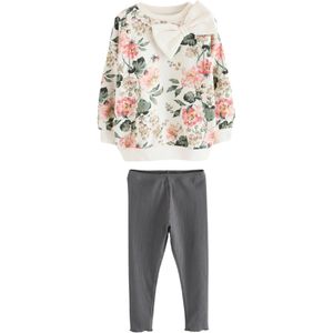 LAURA ASHLEY Set 'Romilly'  donkergrijs / groen / rosa / wit