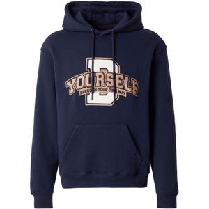 BLEND Sweatshirt 'BHIFIG'  beige / nachtblauw / wit