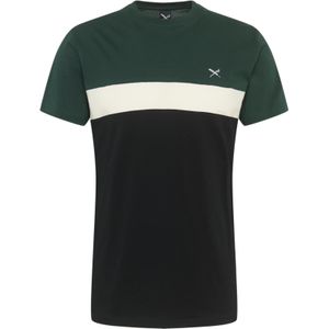 Iriedaily Shirt 'Court'  donkergroen / zwart / wit