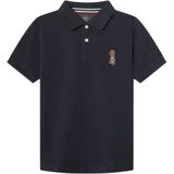 Hackett Londonvoor jongens. HK5600005 Heritage Harry marine polo (2años= 92cm), Casual, Katoen, Korte mouwen, Marineblauw, kinderkleding