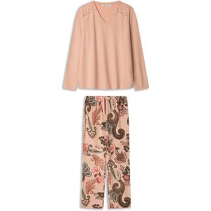 Gisela Pyjama 'Set'  oranje / perzik / zalm roze / zwart
