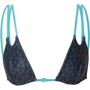 VIERVIER Bikinitop 'Jody'  blauw / turquoise / zwart