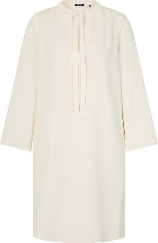 JOOP! - Model 'Darcy' - Knielange Jurk - Druppelvormige Hals - Lange Mouwen