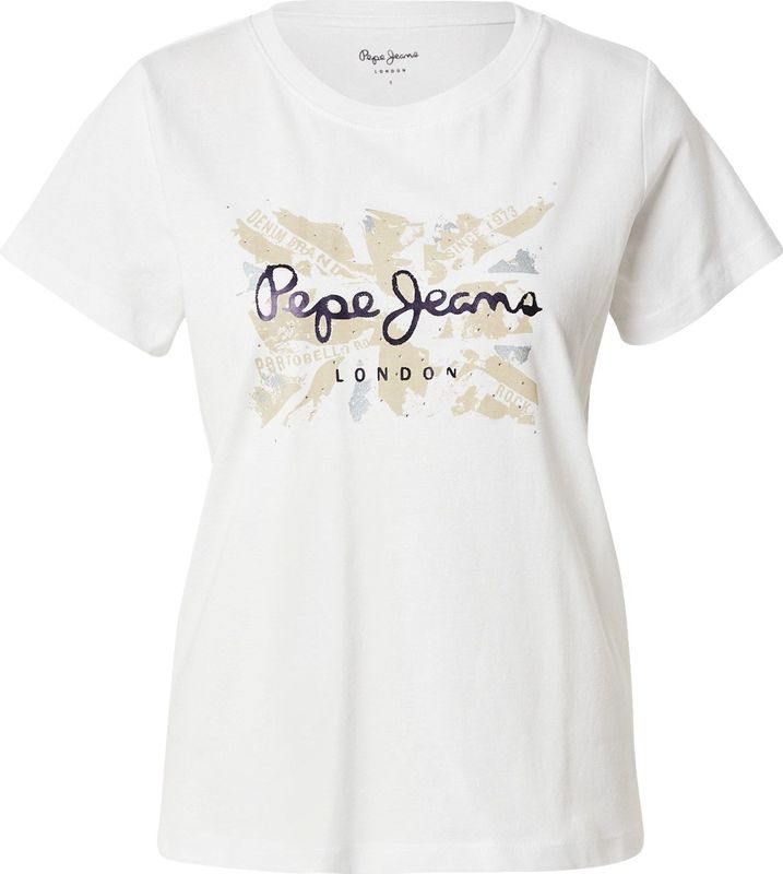 Pepe Jeans - PL5000046 - T-shirt - Wit - Katoen - Korte Mouwen