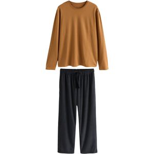 Next Pyjama lang 'Motionflex'  marine / lichtbruin / lila