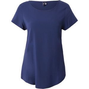 Vero Moda - VMBELLA SS TOP WVN GA NOOS - T-shirt - Navy blazer