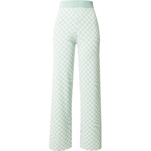 florence by mills exclusive for ABOUT YOU Broek 'Copal'  pastelgroen / wit