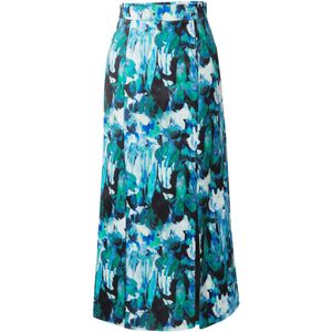 Warehouse Rok  turquoise / lichtgroen / zwart / wit